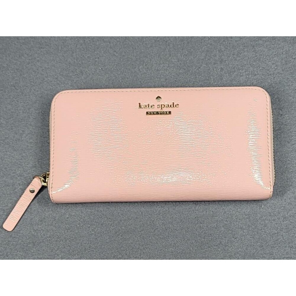 Kate Spade Cameron Large Zip Around Continental Wallet - Pink Patent Leather